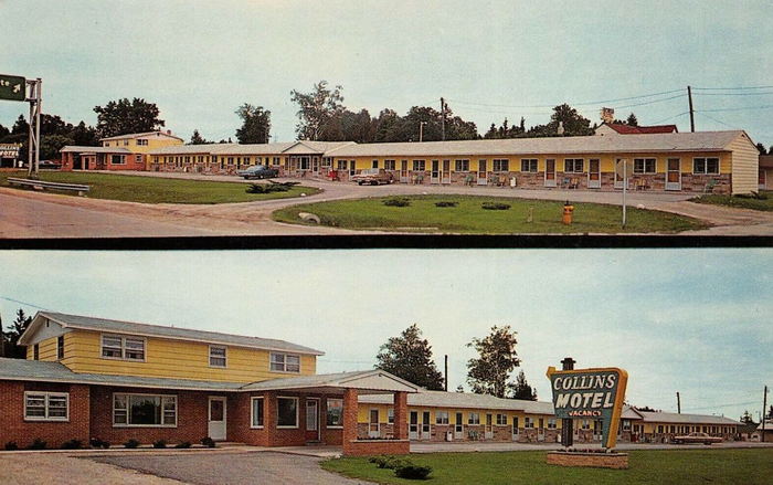 Collins Motel - Vintage Postcard Of Collins Motel